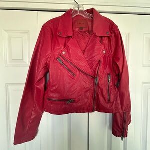 Blank NYC Red Leather Jacket